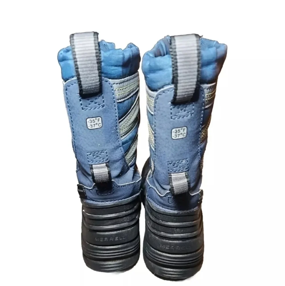 Merrell Kid's Blue Snow Quest Lite 3.0 Waterproof Boot 12